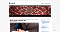 Desktop Screenshot of eirikvinje.com